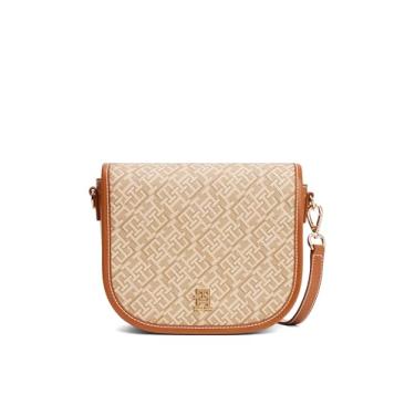 Imagem de Tommy Hilfiger Bolsa feminina de couro monopoly, sândalo, Sândalo, One Size