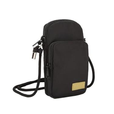 Imagem de GOX Bolsa transversal feminina pequena para celular, carteira para viagem, bolsa de ombro, Blackness