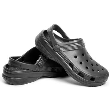 Imagem de Babuche Feminina Masculina Confotavel Croks Sandalia Papete Ortopédico Solado Em Eva (Preto, BR, Adulto, Numérico, 37)