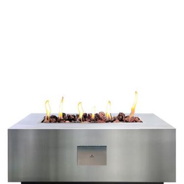 Imagem de Lareira A Gás Fire Pit De Jardim Afrodite - Fogo e Art, Inox, 80cm, GL
