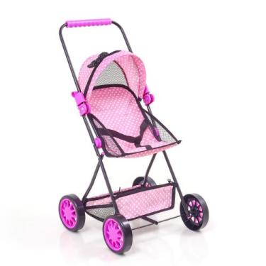 Imagem de Carrinho De Boneca Baby Sag Luxo Reborn Estiloso - SAG TOYS, Rosa