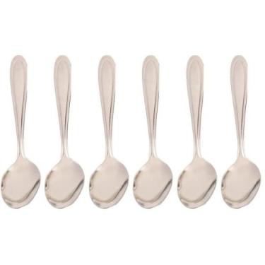 Imagem de Conjunto com 6 Colheres de Sopa Master Resistente em Inox - D0481 - DO