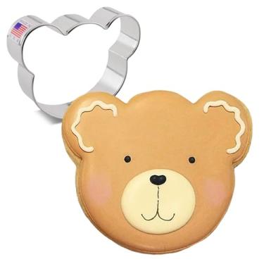 Imagem de Ann Clark Cookie Cutters Cortador de biscoitos carinha de urso/coala/panda, 9 cm