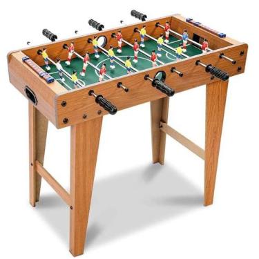 Imagem de Mini Mesa de pebolim Totó Infantil madeira com pé - Toy King