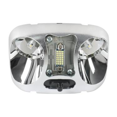 Imagem de BUSIDN F37Z-13776-B Conjunto de lâmpada de mapa LED de atualização apto para Ford Ranger 1993-2004 Interior teto cúpula luz de mapa lâmpada luzes de leitura de teto substituição # F37Z13776B