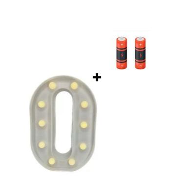 Imagem de Letra Luminária Led 3d Festa Decoração + Pilha Grátis - Partiufesta, O