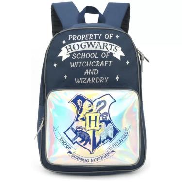 Imagem de Mochila Luxcel Harry Potter Azul Holográfico
