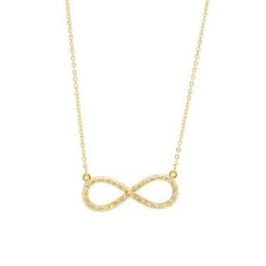 Imagem de Colar Strass Infinito CO0538 - Akasaki, Dourado