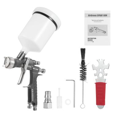 Imagem de CIADAZ SK-2022 Kit pulverizador de tinta a ar Pulverizador de pintura profissional Mini máquina de pulverização de tinta portátil Pulverizador de tinta a ar de alto volume e baixa pressão com bico de