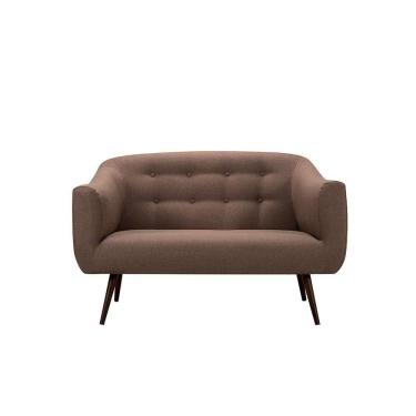 Imagem de Sofá Retrô Noruega 2 Lugares - Marrom
