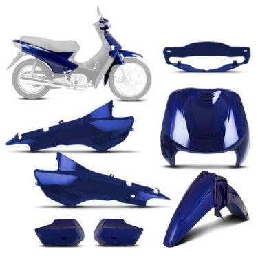Imagem de Kit Carenagem 5 Peças Pro Tork Moto Honda Biz 100 1998 a 2005 Substitu