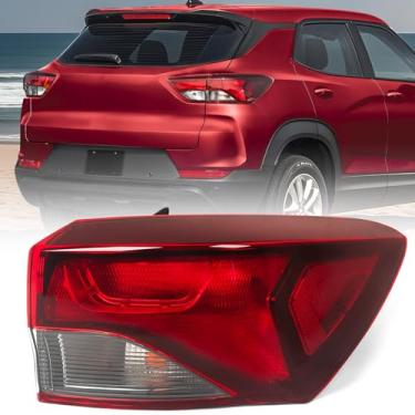 Imagem de Huray Luz traseira externa de halogêneo direita adequada para Chevy Trailblazer L/LS/LT 2021-2025 RH lanterna traseira lâmpada traseira conjunto de lâmpada de freio original substituição para