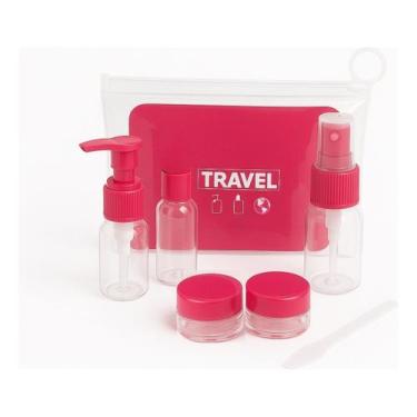 Imagem de Kit Frascos Organizador Necessaire Viagem Higiene Cosméticos - Loilu, 