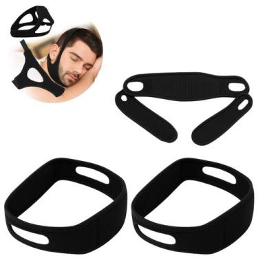 Imagem de 2 Faixas Para Cabeça Anti Ronco e Apneia Do Sono Ajustável - Ns