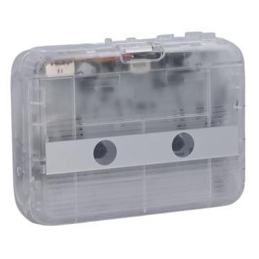 Imagem de Generic Cassete Compact Player, Fácil de Usar o Som Estéreo Cassette Player USB ou AA Battery para Ouvir Música (Cor transparente)