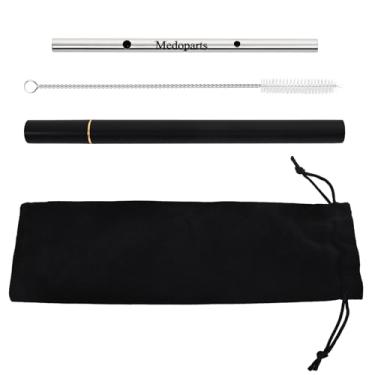 Imagem de Medoparts Canudos profissionais de treinamento vocal de metal, auxílio de controle de respiração para cantar, exercitador de voz portátil, melhora a ressonância do tom e a técnica vocal, para cantores