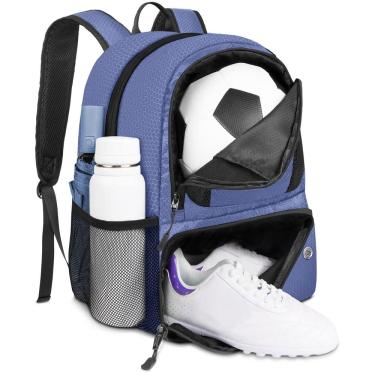 Imagem de Mochila de futebol YOREPEK leve com suporte de bola 28L