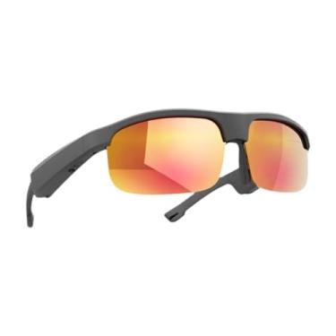 Imagem de Generic Óculos de sol inteligentes fone de ouvido multiuso leve, prático, suporta chamadas de música, driving óculos para executar ciclismo ao ar livre, M6pro Golden