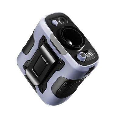 Imagem de Ventilador de clipe de cintura portátil, ventilador pessoal de cinto vestível com velocidades de 100 níveis, fluxo de ar forte de 13500 RPM, bateria de economia de energia AI 6-24H clipe legal sob a