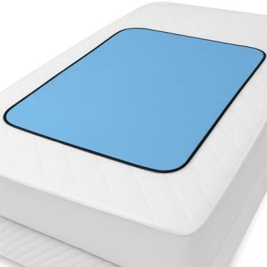 Imagem de 1 Protetor Para Colchão Lavável Uso Geriátrico e Infantil - 100x70cm - Absorvente e Impermeável VF Azul