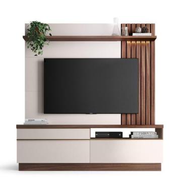 Imagem de Home Theater Coimbra para TV até 70 Polegadas com LED e Gavetas Noguei
