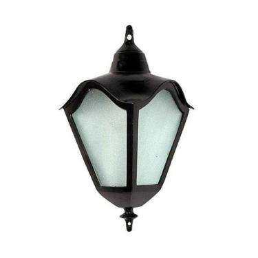 Imagem de Luminária Colonial Meia Cara Romana em Alumínio e Vidro - LUMINÁRIAS N