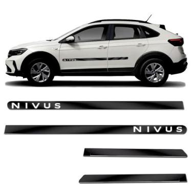 Imagem de Friso Lateral Preto Brilhante Largo Nivus 2020/21 - SHEKPARTS