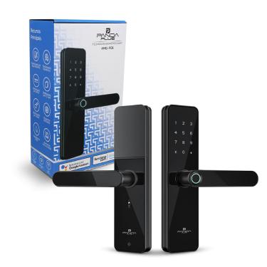 Imagem de Fechadura Eletrônica Digital Biométrica Inteligente WiFi  App Tuya Smart Life e Panda Plus Senha e Tag