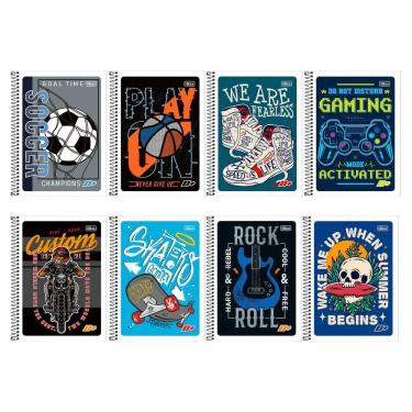 Imagem de Caderno espiral capa flexível univ 1x1 96 fls D Mais Tilibra