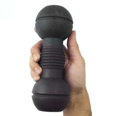 Imagem de Brinquedo Big Bull Cachorro Grande Porte Gigante Pitbull Rottweiler Halter Resistente (Preto)