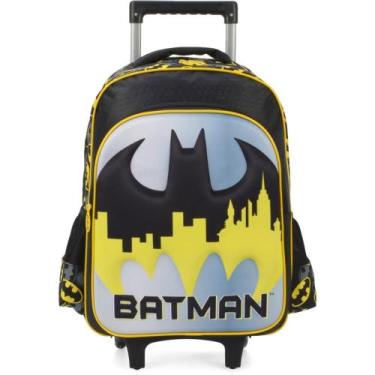 Imagem de Mochila Infantil com Rodinha Batman GD AM - Luxcel