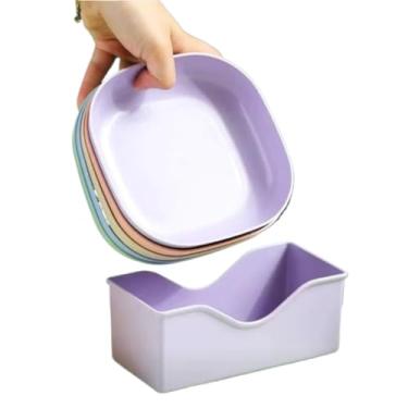 Imagem de Jogo De Pratos PláSticos 10 Com Suporte Organizador | Pratos Duros ReutilizáVeis E Super Resistente | Ideal Para Cozinha, Festas E Dia A Dia | PráTico P/Armazenar(2 kit (20 pratos+ 2 suportes))