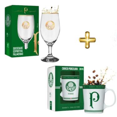 Imagem de Kit 1 Taça Copo Windsor 330Ml Chopp Cerveja + 1 Caneca