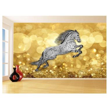 Imagem de Papel De Parede 3D Animais Pop Art Cavalo Cores 3,5M Pxa331