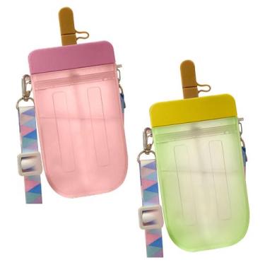 Imagem de Copo de picolé criativo Copo plástico de sorvete de moda Copo de água 