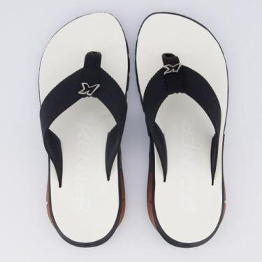 Imagem de Chinelo Kenner Orak Branco e Preto, 44-45
