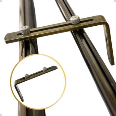 Imagem de Kit Suporte Arona Varão Suiço Duplo Deslizante L Cortina Wave 19 ou 28