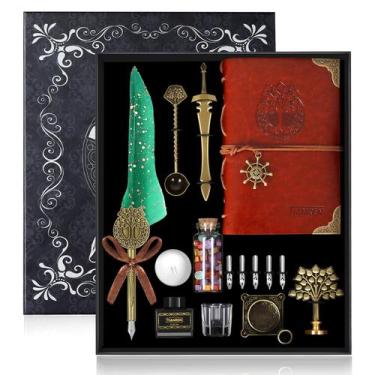Imagem de Conjunto de canetas Quill Kit de tinta para canetas Tianren Antique Fe