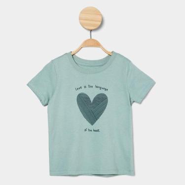 Imagem de Blusa Infantil Hering Casual Menina, Verde, 6A