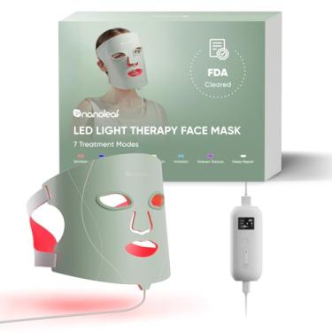 Imagem de Nanoleaf Máscara Facial De Terapia Com Luz Led - Vermelha, Azul, Infravermelho, Ferramenta Portátil Para Cuidados A Pele, Dispositivo Redução Rugas E Acne, Outros Problemas Pele