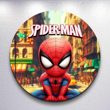 Imagem de Painel Sublimado Capas Heroi Cute Menino Aranha Decoração Festa Estamp