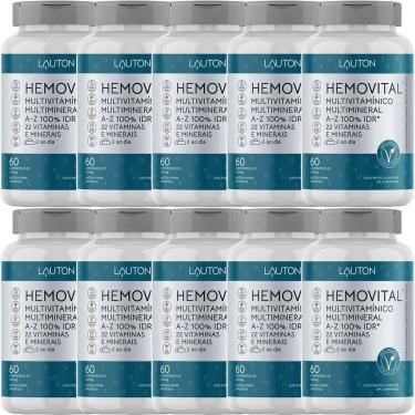 Imagem de Kit 10X Hemovital Multivitamínico - 60 Cápsulas - Lauton Nutrition-Masculino
