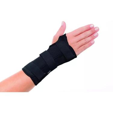 Imagem de Munhequeira Ortese Com Tala Punho Bilateral Preta Mercur M