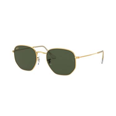 Imagem de Óculos de Sol Ray-Ban Hexagonal 0RB3548 919631 Tam 54 / Ouro - Lentes Verde