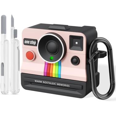 Imagem de VISOOM Capa retrô para AirPods Pro 2 linda capa feminina, rosa Airpod Pro, capa de silicone Air iPods Pro 2 1 geração com kit de limpeza compatível com Apple Airpods Pro 2ª 1ª geração