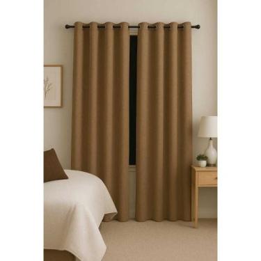 Imagem de Cortinas tecido blackout corta luz - R A CONFECCOES, AVELÃ, 4X2,80