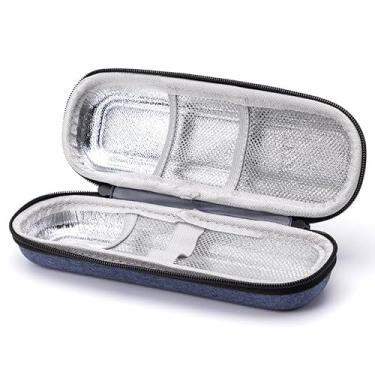 Imagem de Estojo de viagem para caneta térmica de insulina com bolsas de gelo aprovadas, bolsa térmica de medicamentos para diabéticos para canetas de insulina e armazenamento de suprimentos para diabéticos