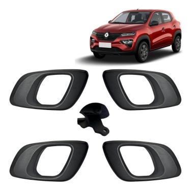 Imagem de Kit 4 Maçaneta Interna Gatilho Puxador Kwid 2017 2018 2019 - Un - 4 [f103]