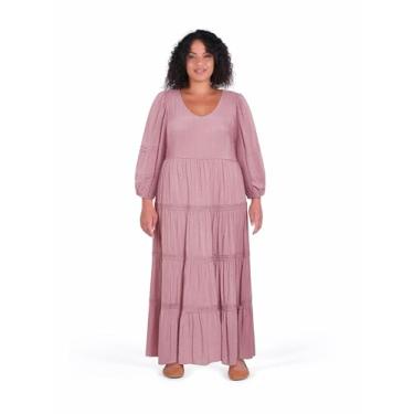 Imagem de City Chic Vestido feminino plus size - Brooklynn Maxi, Blush, 46