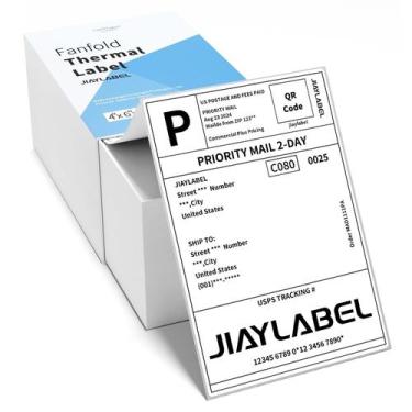 Imagem de Adesivos térmicos de remessa JIAYLABEL 4x6 500 Labels